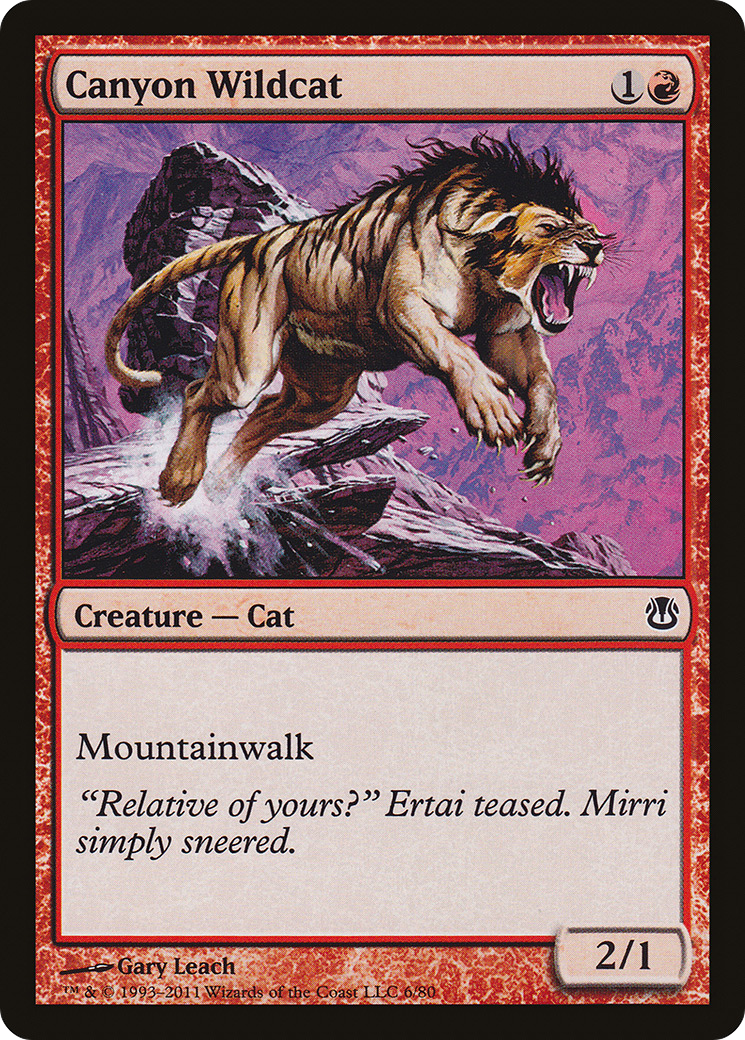 Canyon Wildcat (006) - Duel Decks: Ajani vs. Nicol Bolas