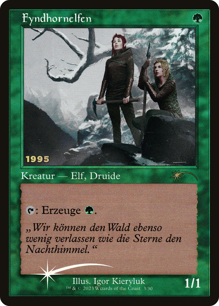 Fyndhorn Elves (Retro) (003) Foil - 30th Anniversary Play Promos