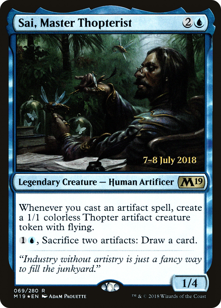 Sai, Master Thopterist (069) Foil - Core Set 2019 Promos