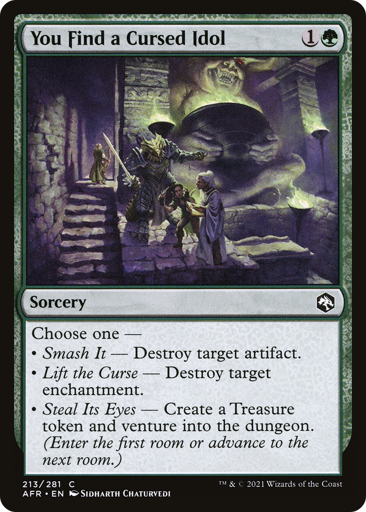 You Find a Cursed Idol (213) Foil - Adventures in the Forgotten Realms