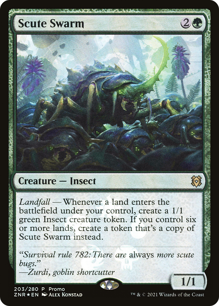 Scute Swarm (203) Foil - Zendikar Rising Promos