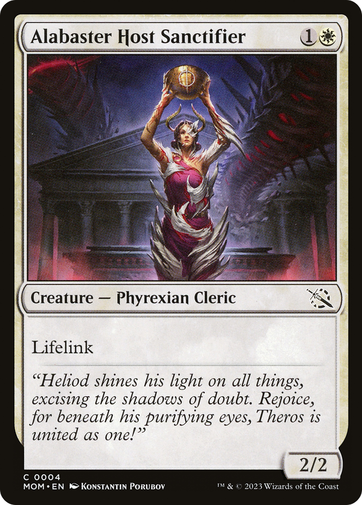 Alabaster Host Sanctifier (004) Foil - March of the Machine