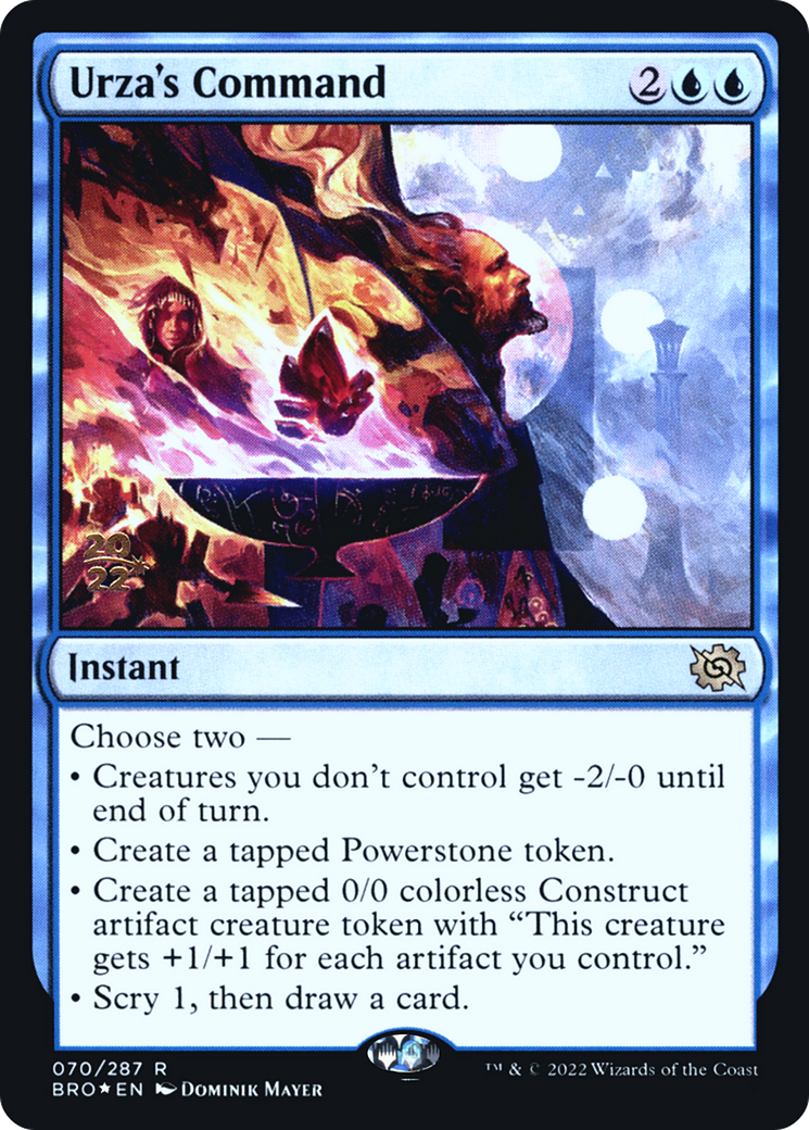 Urza's Command (70s) Foil - The Brothers' War Promos