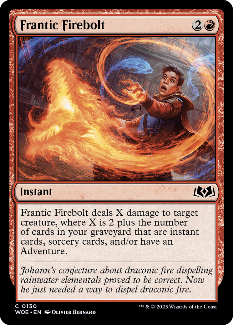 Frantic Firebolt (130) - Wilds of Eldraine
