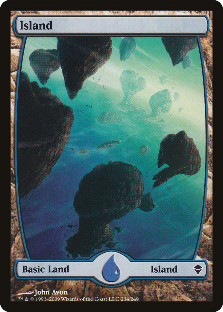 Island – Full Art (234) Foil - Zendikar