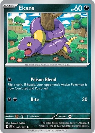 Ekans (100) Reverse Holofoil - Temporal Forces