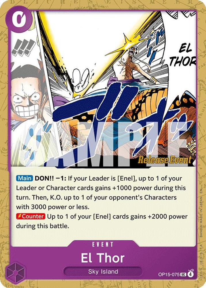 El Thor (OP15-075) Release Event Cards