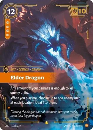 Elder Dragon (Alternate Art) (118a) Foil - Unleashed