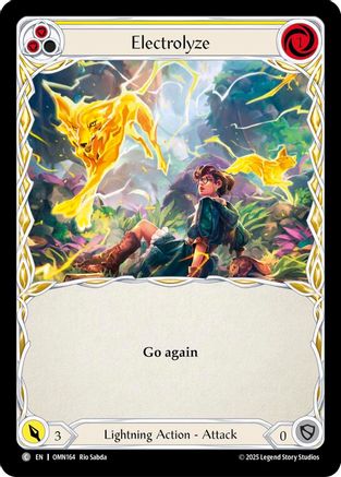 Electrolyze (Yellow) (OMN164) Rainbow Foil - Omens of the Third Age
