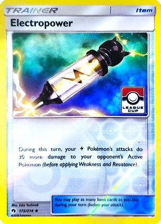 Electropower (League Cup) (172) Reverse Holofoil - League & Championship Cards