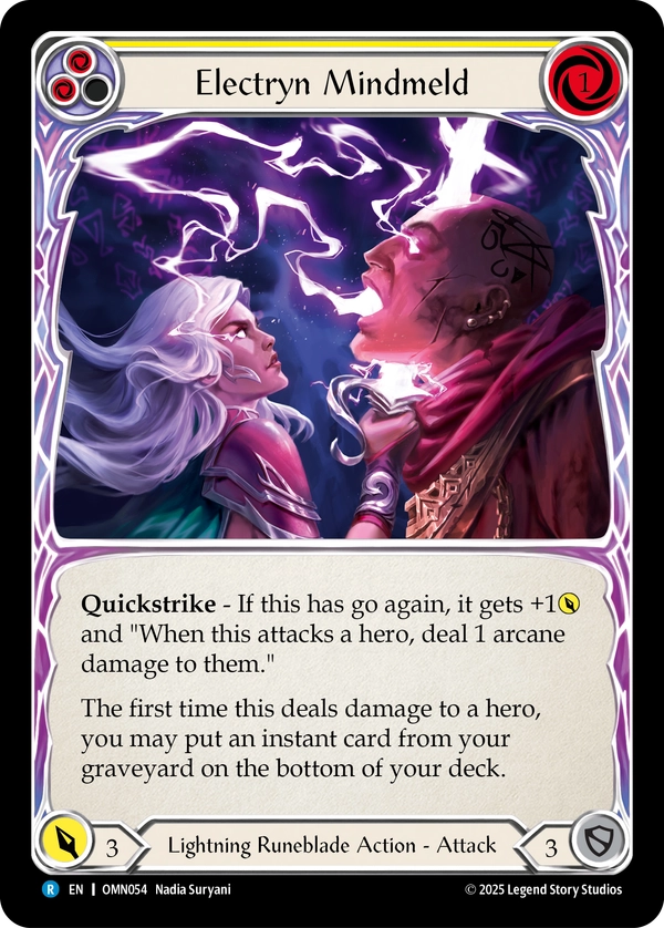 Electryn Mindmeld (OMN054) Rainbow Foil - Omens of the Third Age