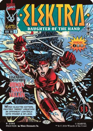 Elektra, Daughter of the Hand (Classic Comic) (395) Foil - Marvel Super Heroes