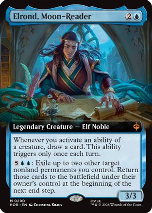 Elrond, Moon-Reader (Extended Art) (290) Foil - The Hobbit
