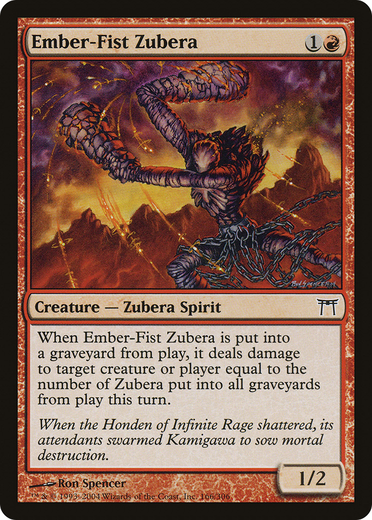 Ember-Fist Zubera (166) Foil - Champions of Kamigawa
