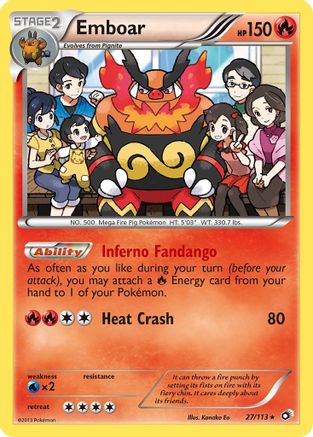 Emboar (27) Holofoil - Legendary Treasures