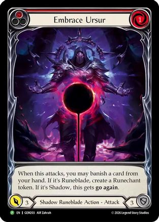 Embrace Ursur (Extended Art) (GEM203) Rainbow Foil - GEM Pack