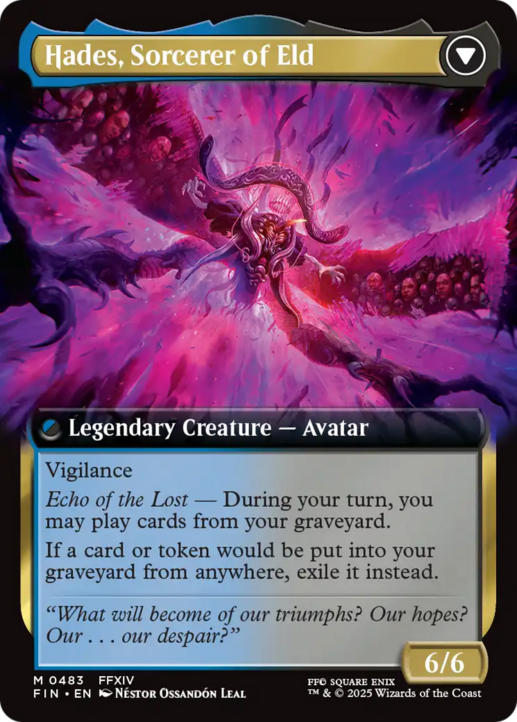 Emet-Selch, Unsundered // Hades, Sorcerer of Eld (Extended Art) (483) Foil - FINAL FANTASY
