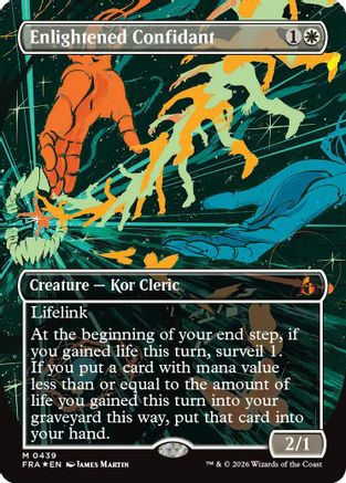 Enlightened Confidant (Borderless) (Secret Lair Bundle) (439) Foil - Reality Fracture