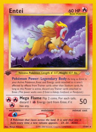 Entei (17) (1st Edition) - Neo Revelation