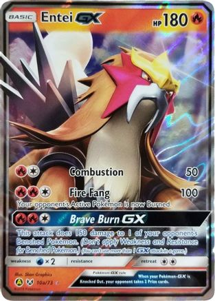 Entei GX (10a) Holofoil - Shining Legends