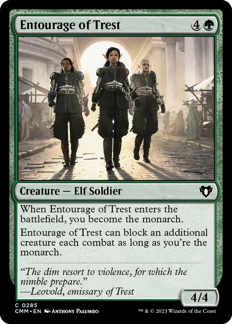 Entourage of Trest (285) Foil - Commander Masters