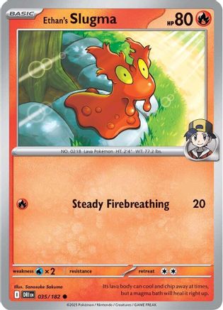 Ethan's Slugma (35) Reverse Holofoil - Destined Rivals
