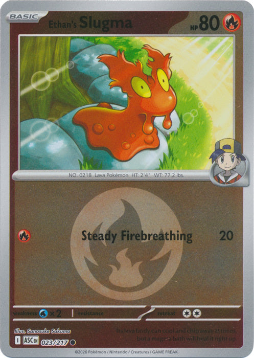 Ethan's Slugma (Energy Symbol Pattern) (23) Reverse Holofoil - Ascended Heroes