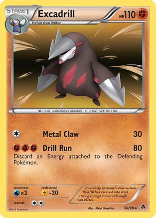 Excadrill (56) Holofoil - Emerging Powers