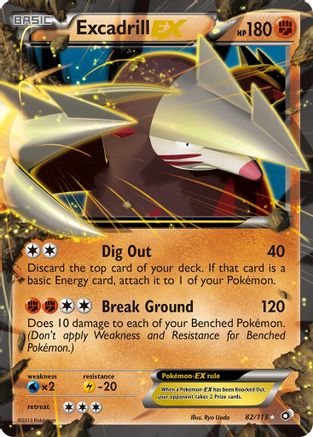 Excadrill EX (82) Holofoil - Legendary Treasures