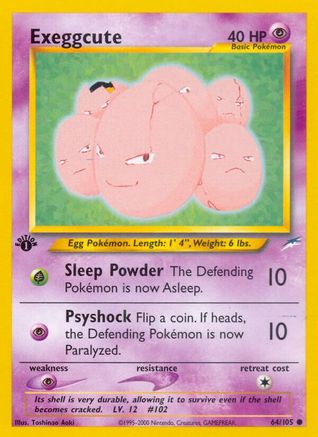Exeggcute (64) (1st Edition) - Neo Destiny