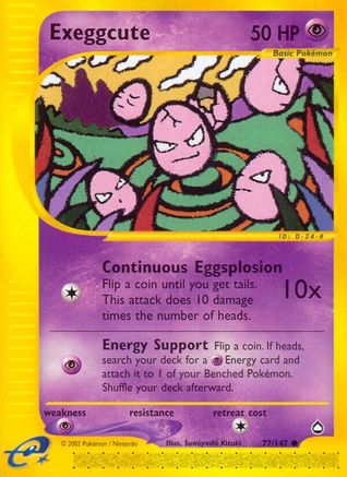 Exeggcute (77) Reverse Holofoil - Aquapolis
