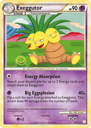 Exeggutor (18) Reverse Holofoil - HeartGold & SoulSilver