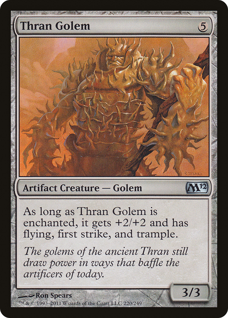 Thran Golem (220) Foil - Magic 2012