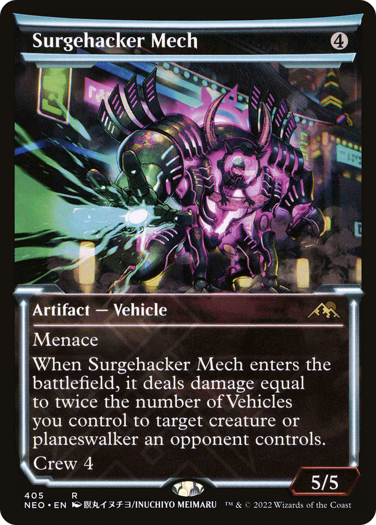 Surgehacker Mech (Showcase) (405) Foil - Kamigawa: Neon Dynasty