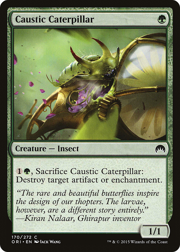 Caustic Caterpillar (170) Foil - Magic Origins