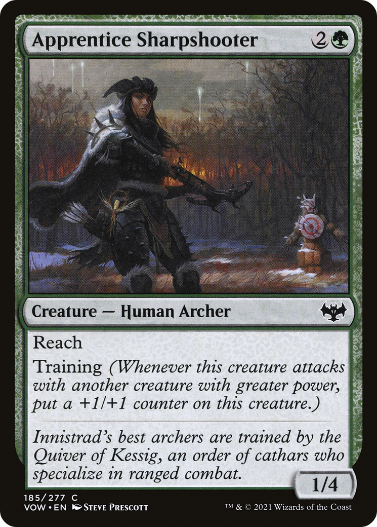 Apprentice Sharpshooter (185) Foil - Innistrad: Crimson Vow