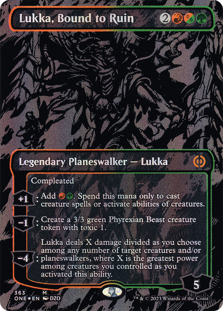 Lukka, Bound to Ruin (363) Foil - Phyrexia: All Will Be One