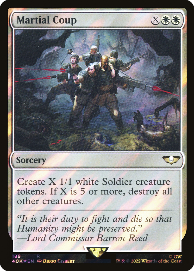 Martial Coup (189) Surge Foil - Warhammer 40,000 Commander