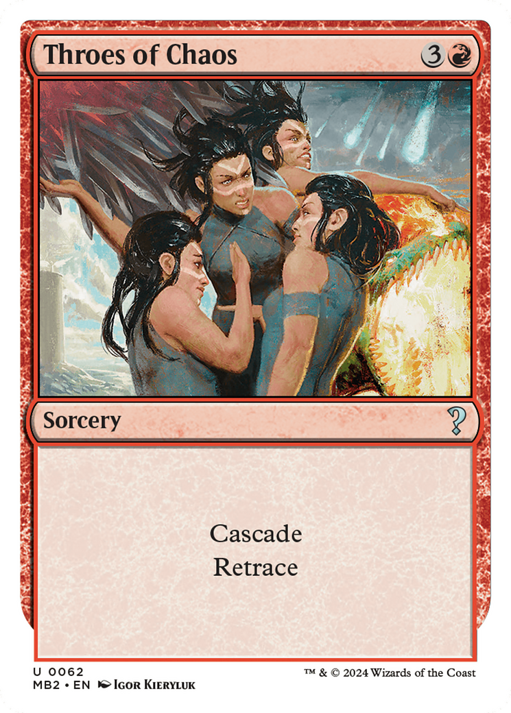 Throes of Chaos (White Border) (062) - Mystery Booster 2