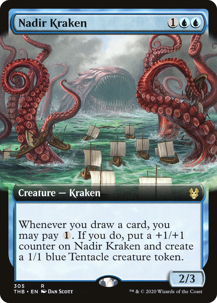 Nadir Kraken (Extended Art) (305) - Theros Beyond Death
