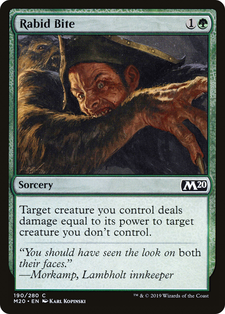 Rabid Bite (190) - Core Set 2020
