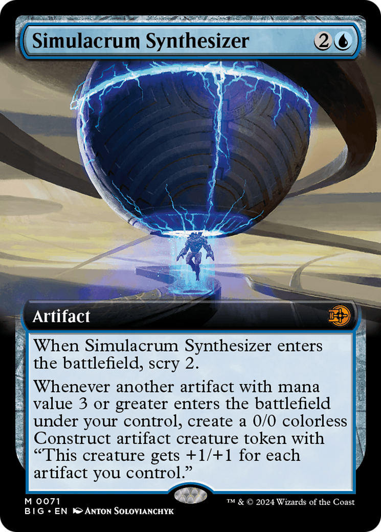 Simulacrum Synthesizer (Extended Art) (071) Foil - The Big Score