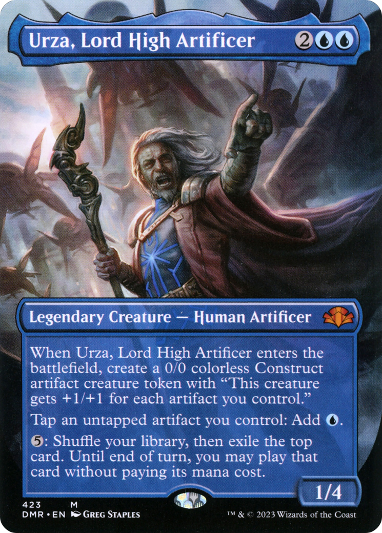 Urza, Lord High Artificer (Borderless) (423) - Dominaria Remastered
