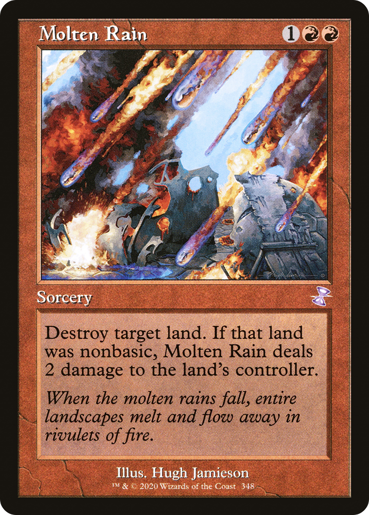 Molten Rain (Retro) (348) Foil - Time Spiral Remastered