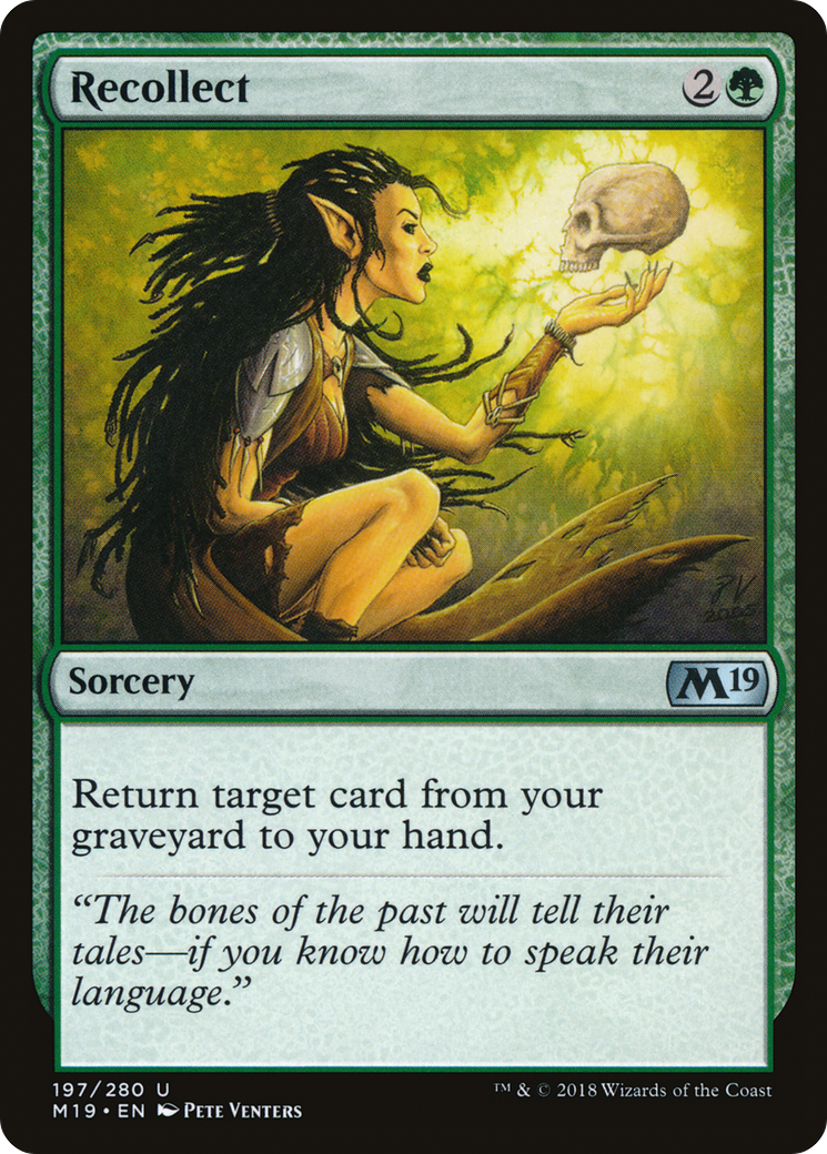 Recollect (197) Foil - Core Set 2019