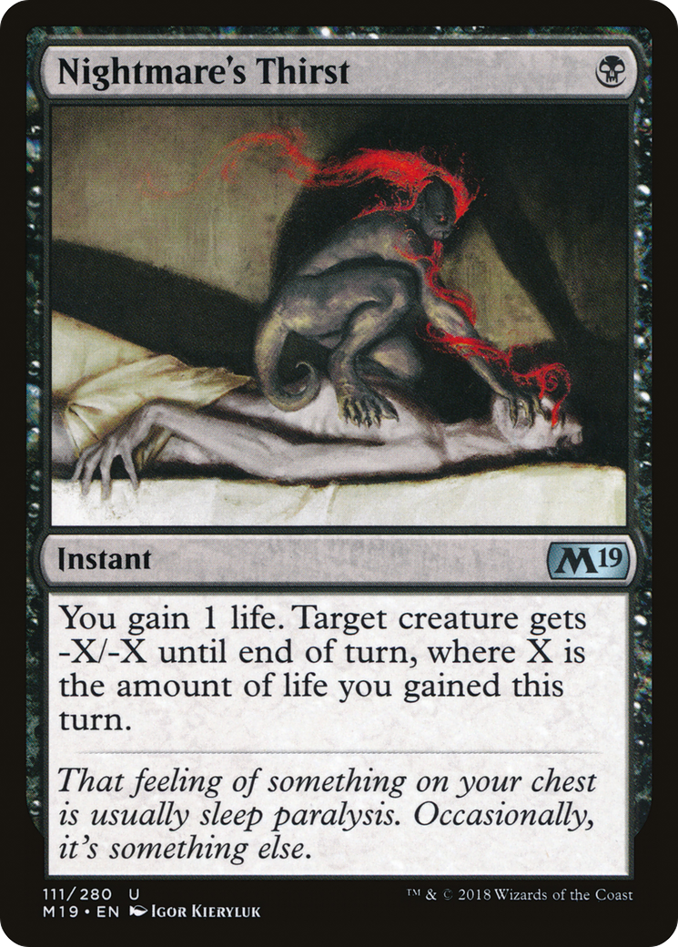 Nightmare's Thirst (111) - Core Set 2019