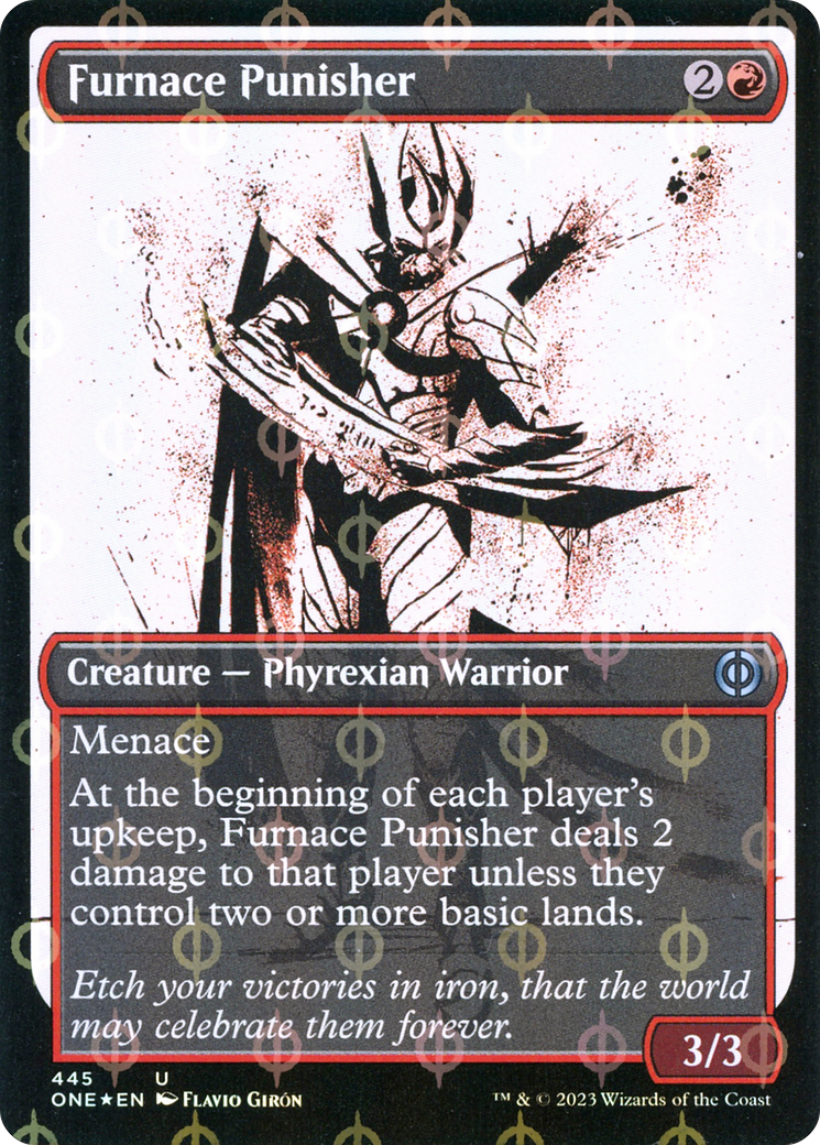 Furnace Punisher (Showcase) (445) Foil - Phyrexia: All Will Be One