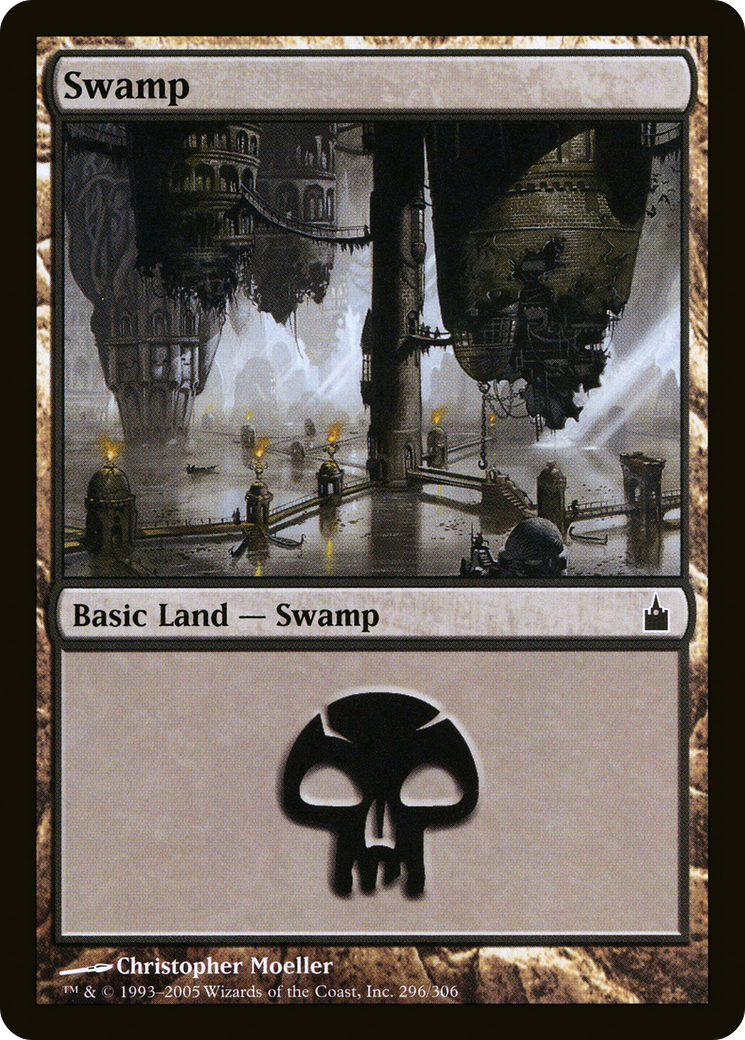 Swamp (296) Foil - Ravnica: City of Guilds