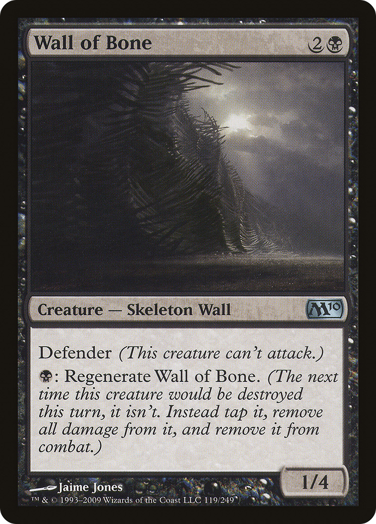 Wall of Bone (119) Foil - Magic 2010