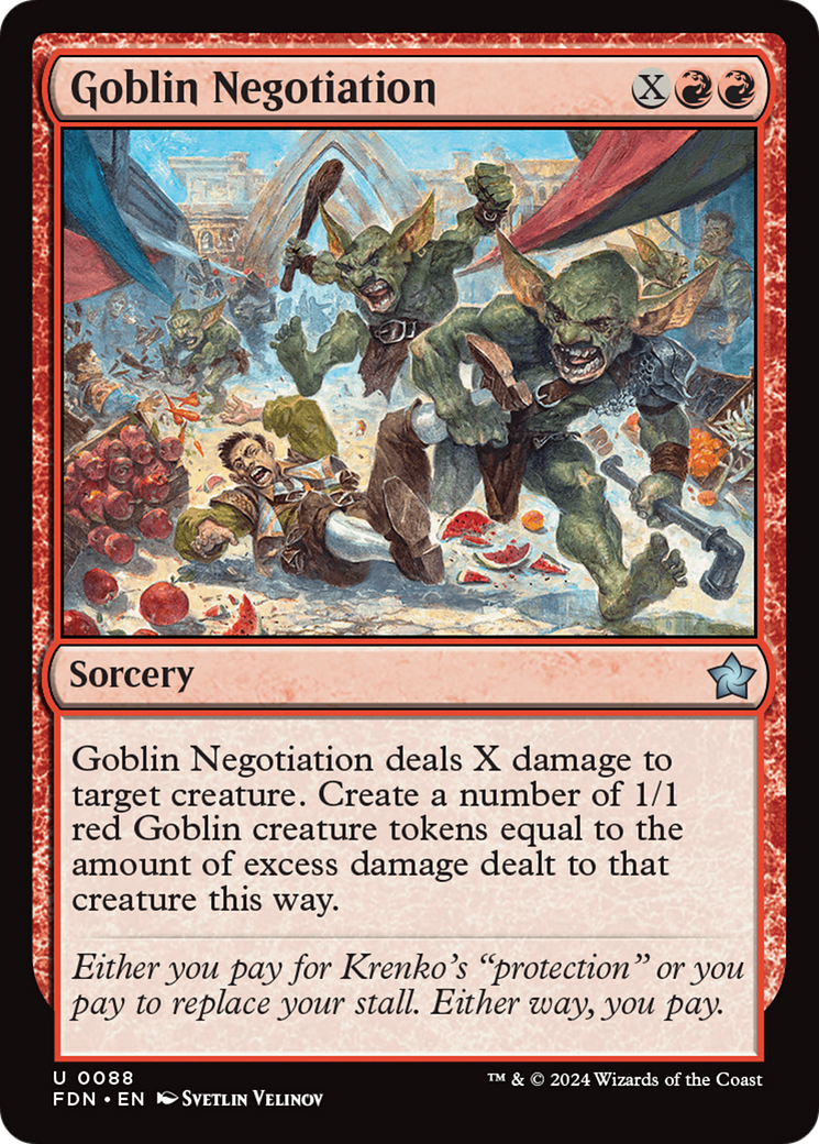 Goblin Negotiation (088) Foil - Foundations